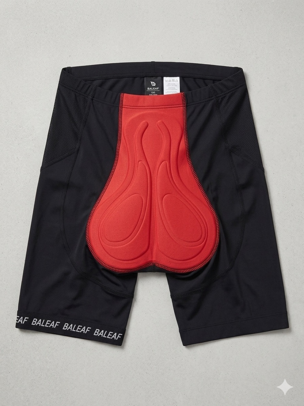 Baleaf 3XL Black Padded Cycling Capris Bike Pants with Zip Pocket